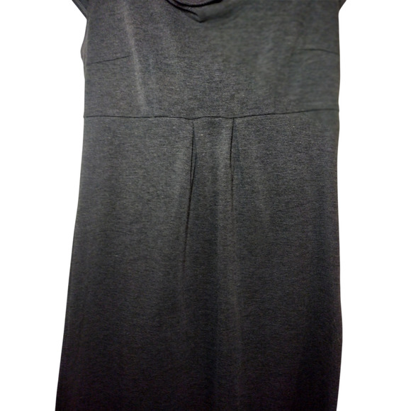 Spense Womens Cap Sleeve Cowl Neck Ribbed Knit Sweater Dress Gray Size 6 - Picture 6 of 16